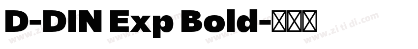 D-DIN Exp Bold字体转换